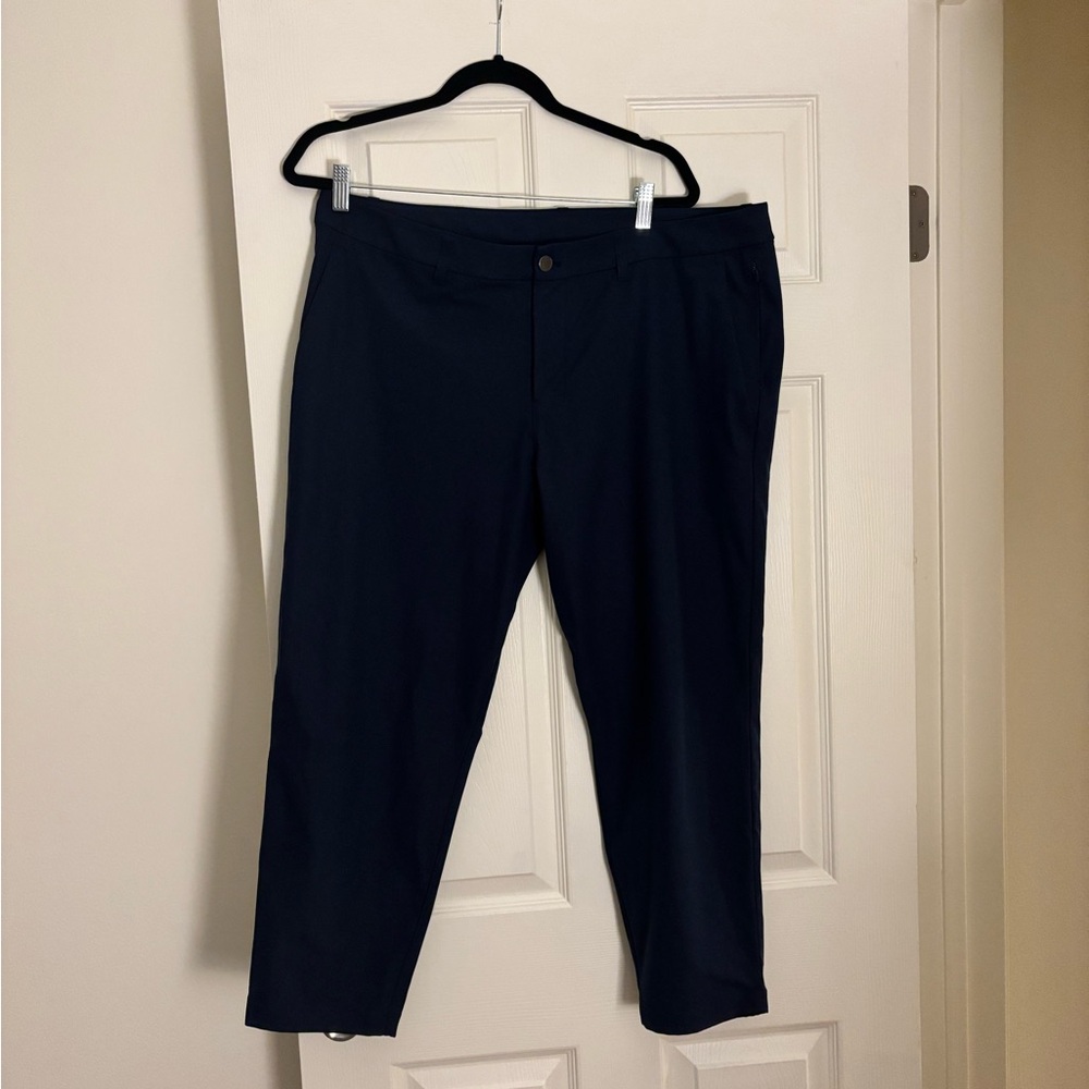 Lululemon Athletica Blue Dress Pants Slim Fit Warpstreme Leg